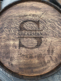 Whiskey Barrel Head with Hoop & 3" Stave I DO Collection (C5)