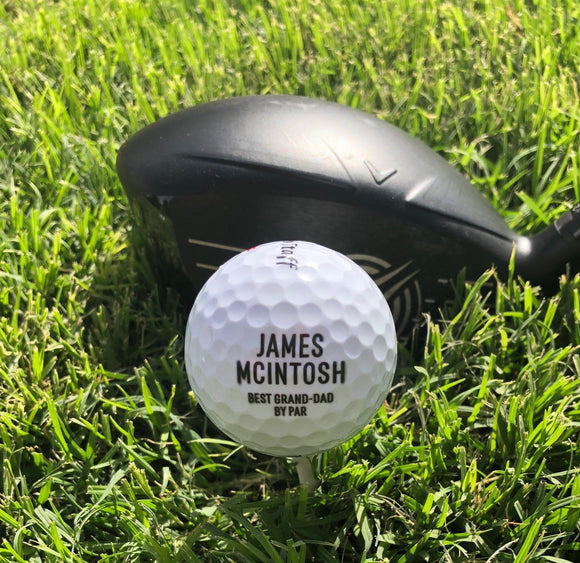 PERSONALIZED GOLF BALLS - Set of 3