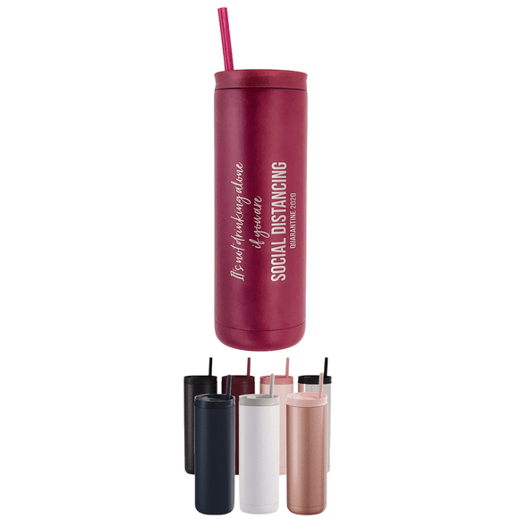 20 oz Insulated Tumbler with Straw and Lid that Slides Closed