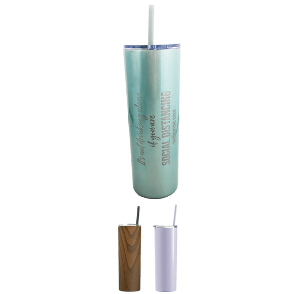 20 oz Insulated Tumbler with Lid and Straw