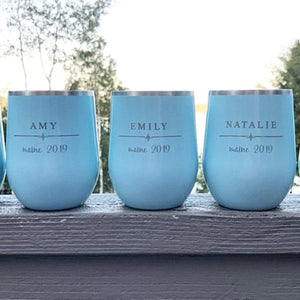Engraved Stemless Tumblers - I Do Collection (B5)