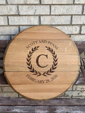 Napa Valley Wine Barrel Lid Reclaimed (C4)