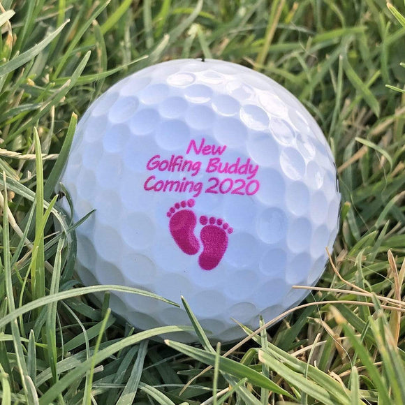 Pregnancy Announcement Custom Titleist Pro V1 Golf Balls