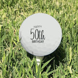 50th Birthday Gift Personalized Golf Balls (1 Dozen)