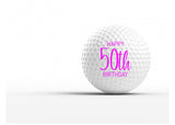 50th Birthday Gift Personalized Golf Balls (1 Dozen)