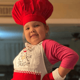 Santa's Cookie Tester Child's Apron Set