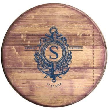 Reclaimed Wine Barrel Head (C7)